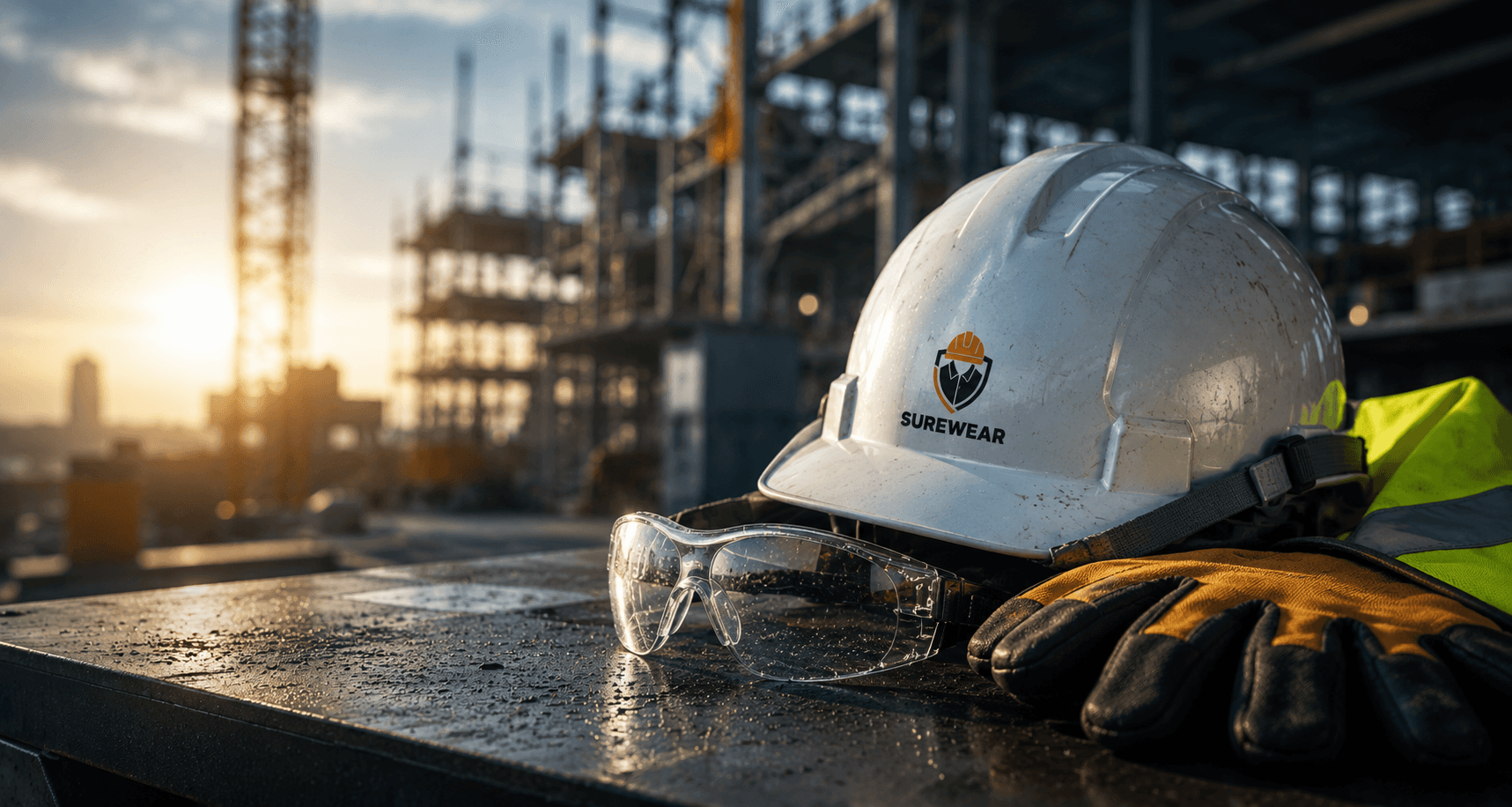 Safety equipment at an industrial worksite